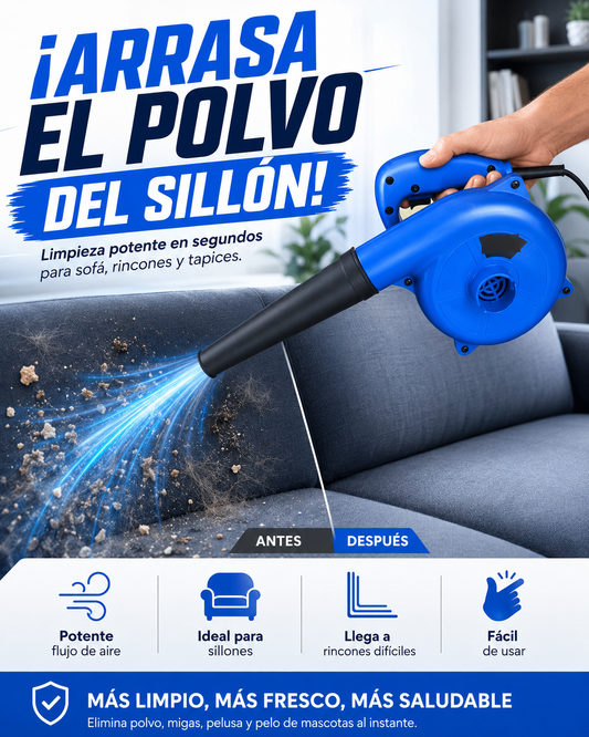 Aspirador eléctrico 2 en 1 para Teclados, Computadores, Auto y todos los Rincones Difíciles