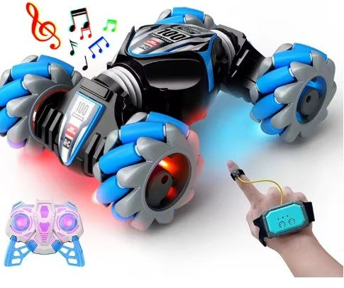 Auto Control Remoto Acróbata Azul